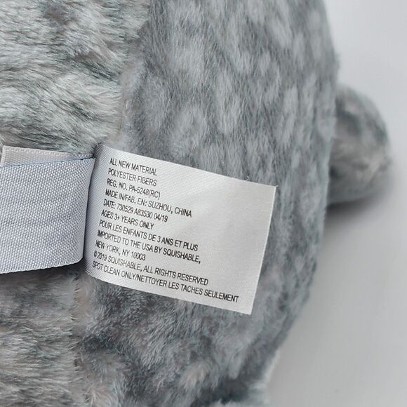 Squishable Gray Spotted Kitty 7" Round Soft Plush - Picture 6 of 7